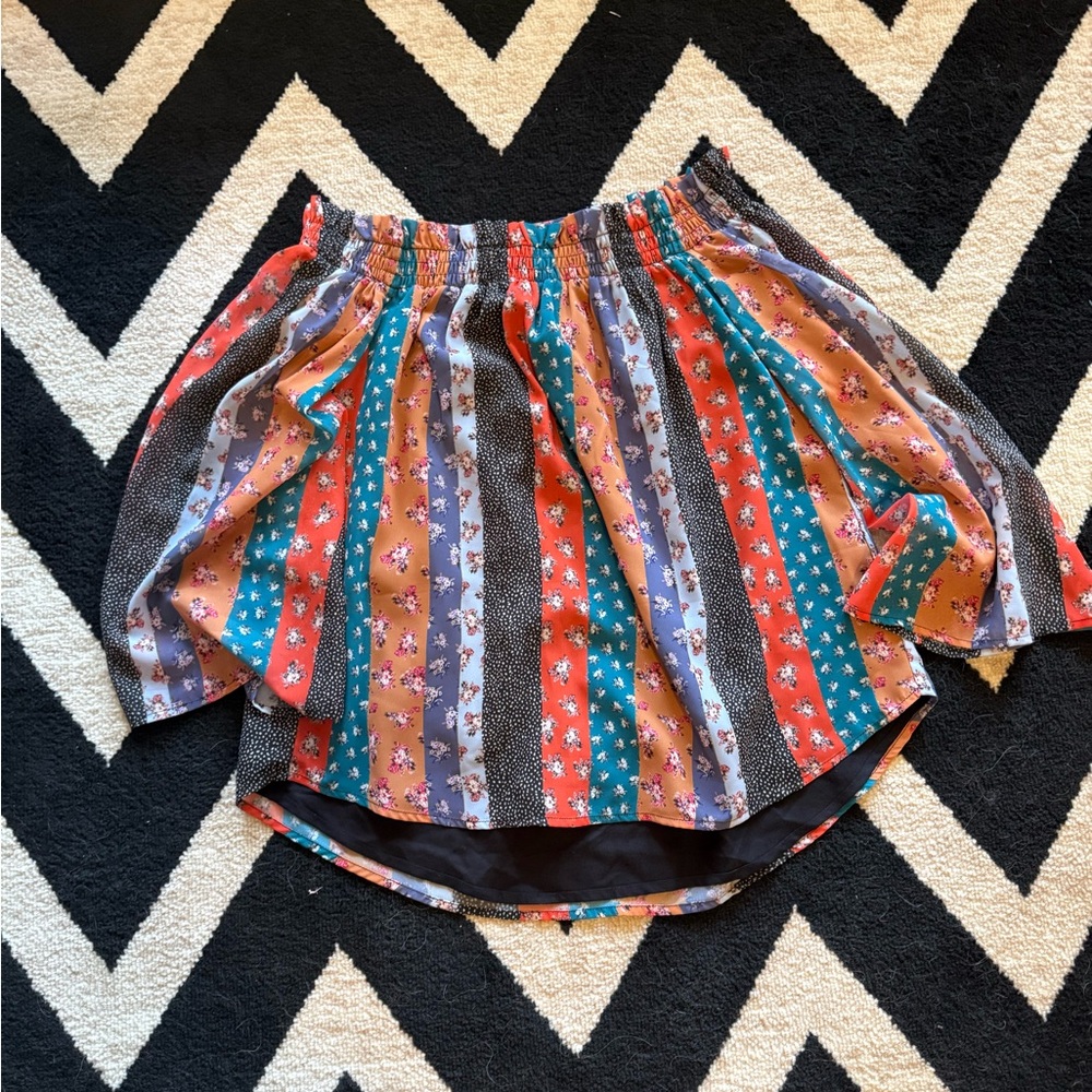 Beach Riot Rose Floral Off the Shoulder Blouse XS - Picture 3 of 5